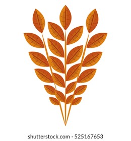 leaf plant isolated icon