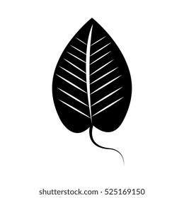 leaf plant isolated icon