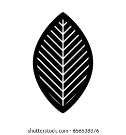 leaf plant isolated icon