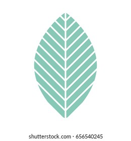 leaf plant isolated icon