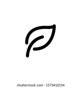 Leaf plant line icon. linear style sign for mobile concepts and web design. Outline vector leaf icon. Symbols, logo illustrations. Vector image