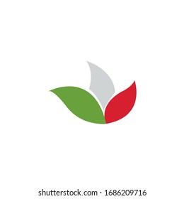 leaf plant logo design illustration vector
