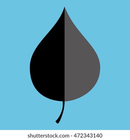 leaf plant natural sheet vector illustration design