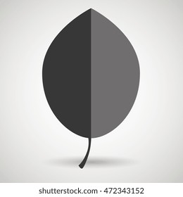 leaf plant natural sheet vector illustration design