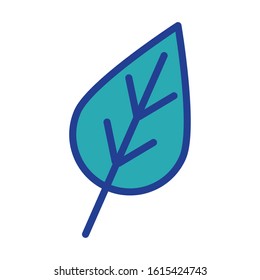 leaf plant nature isolated icon vector illustration design
