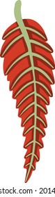 Símbolo de ilustración coloreado del árbol de hojas
