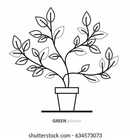 leaf planter design