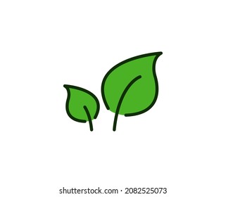 Icono de línea superior de hoja. Pictograma sencillo de alta calidad. Iconos modernos de estilo de contorno. Ilustración vectorial de trazo sobre un fondo blanco. 