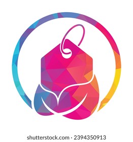 Leaf price tag logo design vector template. ECO and Price Tag Logo illustration.