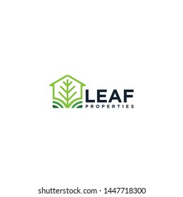 Leaf Properties logo design template