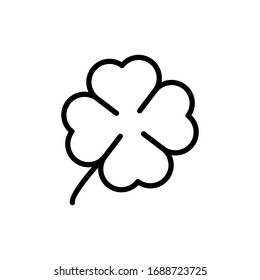 Leaf quatrefoil icon. Simple line vector elements of religious holiday for ui and ux, website or mobile application