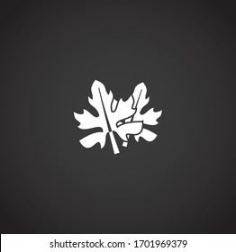 Bleibe verwandtes Symbol auf dem Hintergrund für Grafik und Web-Design. Symbol für kreatives Illustrationskonzept für Web- oder mobile App.