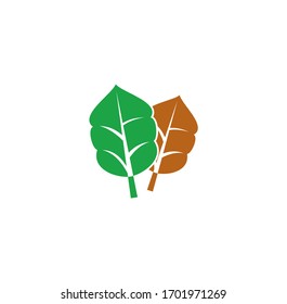 Leaf related icon on background for graphic and web design. Creative illustration concept symbol for web or mobile app.