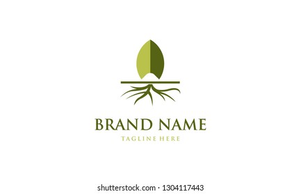 Leaf Root Nature Abstract Ecological Abstract Creative Environment Business Logo