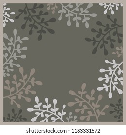 leaf scarf pattern design