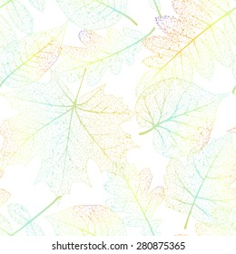 Leaf seamless abstract background. EPS 10 vector file included