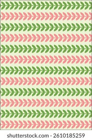 Leaf Seamless Fabric Pattern Simple Wrapping Paper