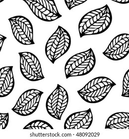 Leaf seamless ornament