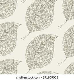 leaf  seamless pattern 