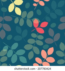 Leaf seamless pattern. Leaf background 