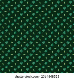  Leaf Seamless Pattern Design with background