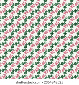 leaf Seamless Pattern Design with background