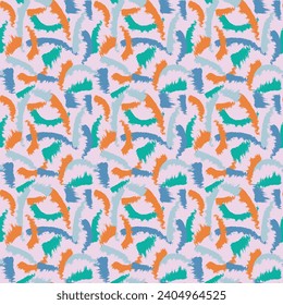Leaf seamless pattern design for print