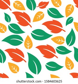 Leaf seamless pattern for fabric or dress usage.