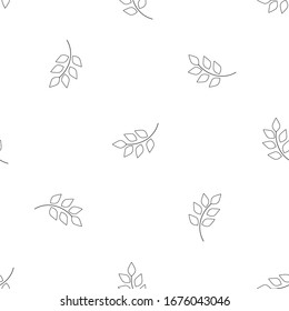 Patrón transparente de hoja. Diseño de fondo gráfico de moda. Textura abstracta moderna y elegante. Plantilla monocroma para impresiones, textiles, envoltura, papel pintado, sitio web. Elemento de diseño. Ilustración vectorial.
