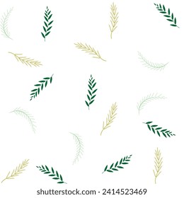 Leaf seamless pattern. Fashion graphic background design. Modern stylish abstract texture. Colorful template for prints, textiles, wrapping, wallpaper. Design element. Vector illustration
