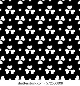 Leaf seamless pattern. Fashion graphic background design. Modern stylish abstract texture. Monochrome template for prints, textiles, wrapping, wallpaper, website . Design element. Vector illustration
