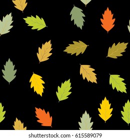 Leaf seamless pattern. Fashion graphic background design. Modern stylish abstract texture. Colorful template for prints, textiles, wrapping, wallpaper, website. Design element. Vector illustration