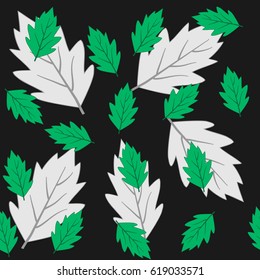 Leaf seamless pattern. Fashion graphic background design. Modern stylish abstract texture. Colorful template for prints, textiles, wrapping, wallpaper, website etc. Design element. Vector illustration