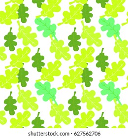 Leaf seamless pattern. Nature background. Vector illustration