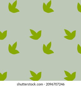 A leaf seamless pattern. Nature patterns. Leaf nature background.