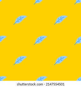 Leaf seamless pattern. Scandinavian style background. Vector illustration for fabric design, gift paper, baby clothes, textiles, cards.