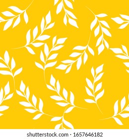 Leaf seamless pattern in vector