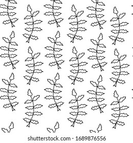 Leaf seamless pattern. Vector illustration. Decor element. Abstract vector texture. Leaf background.