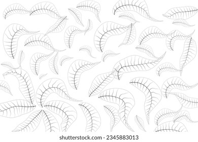 leaf seamless pattten design art in illustrator .