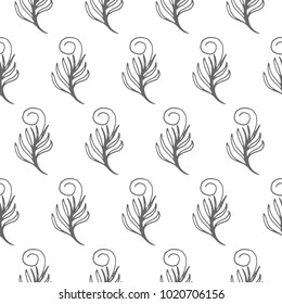 leaf seamless vector pattern