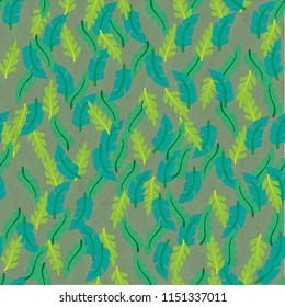 Leaf Seamless vector pattern