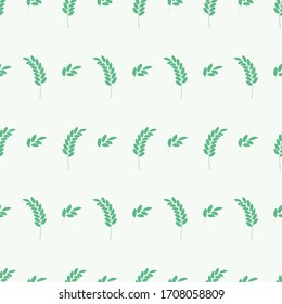 Leaf Seamless with white background for fabric textile or wallpaper.