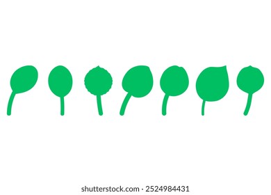 Blattsatzsymbol. Natur Kräuterdesign