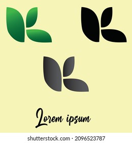 Leaf set Logo Vector illustration design template - Vector
