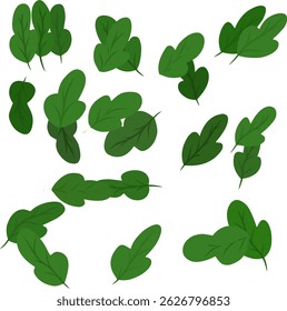Leaf Set with Various Shapes for Creative Content Editing.