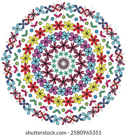 Leaf shameless mandala  pattern  design 