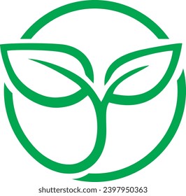 Diseño del logotipo de la forma de la hoja, logotipo del archivo vectorial, 