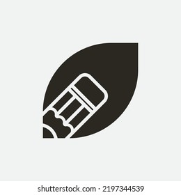 Logo auf einer Blattform