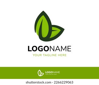 Leaf shaped K Letter Logo 2