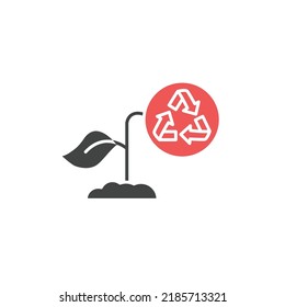 leaf shoots icons  symbol vector elements for infographic web